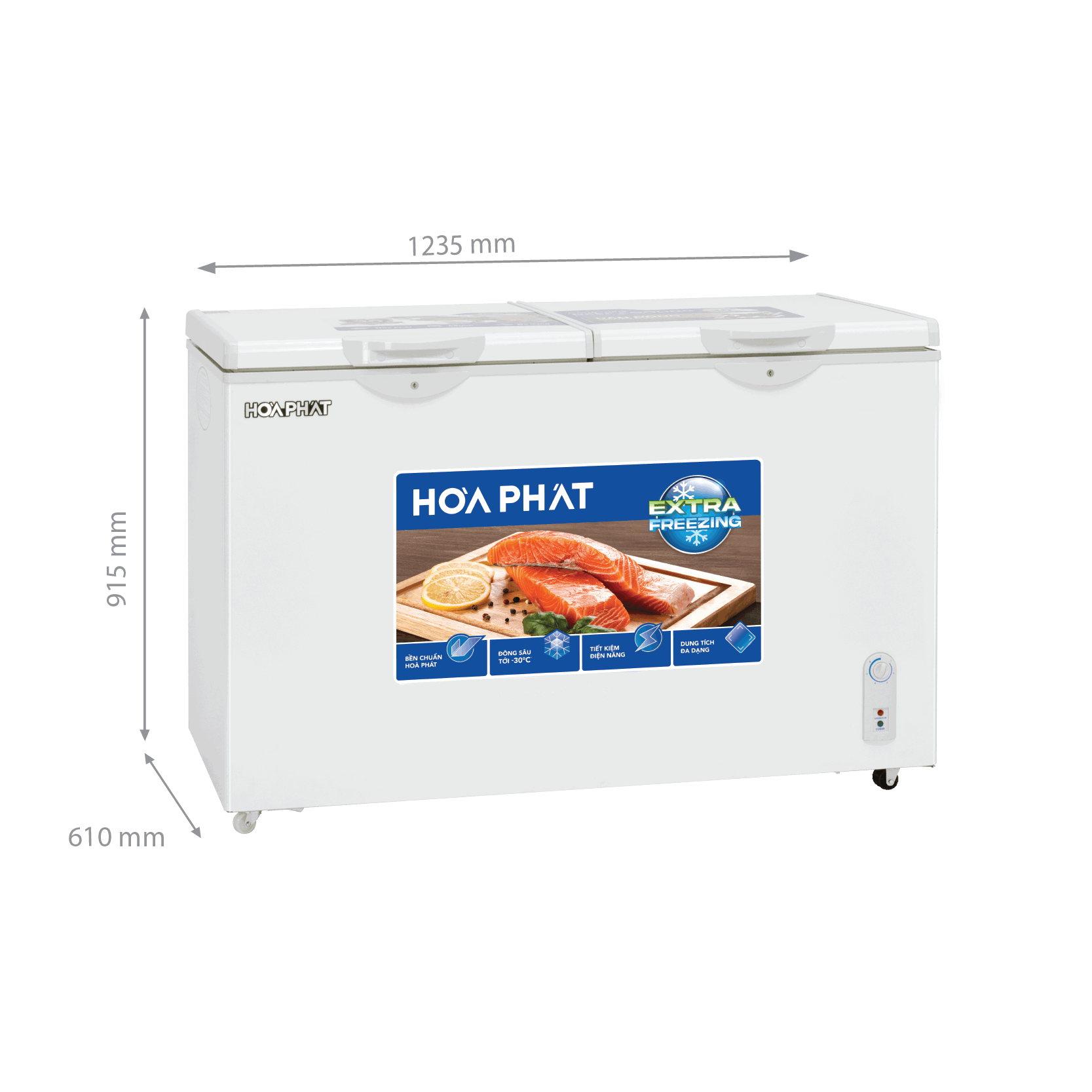 Tủ bảo quản Hòa Phát 2 ngăn 245 lít HPF- BD6245